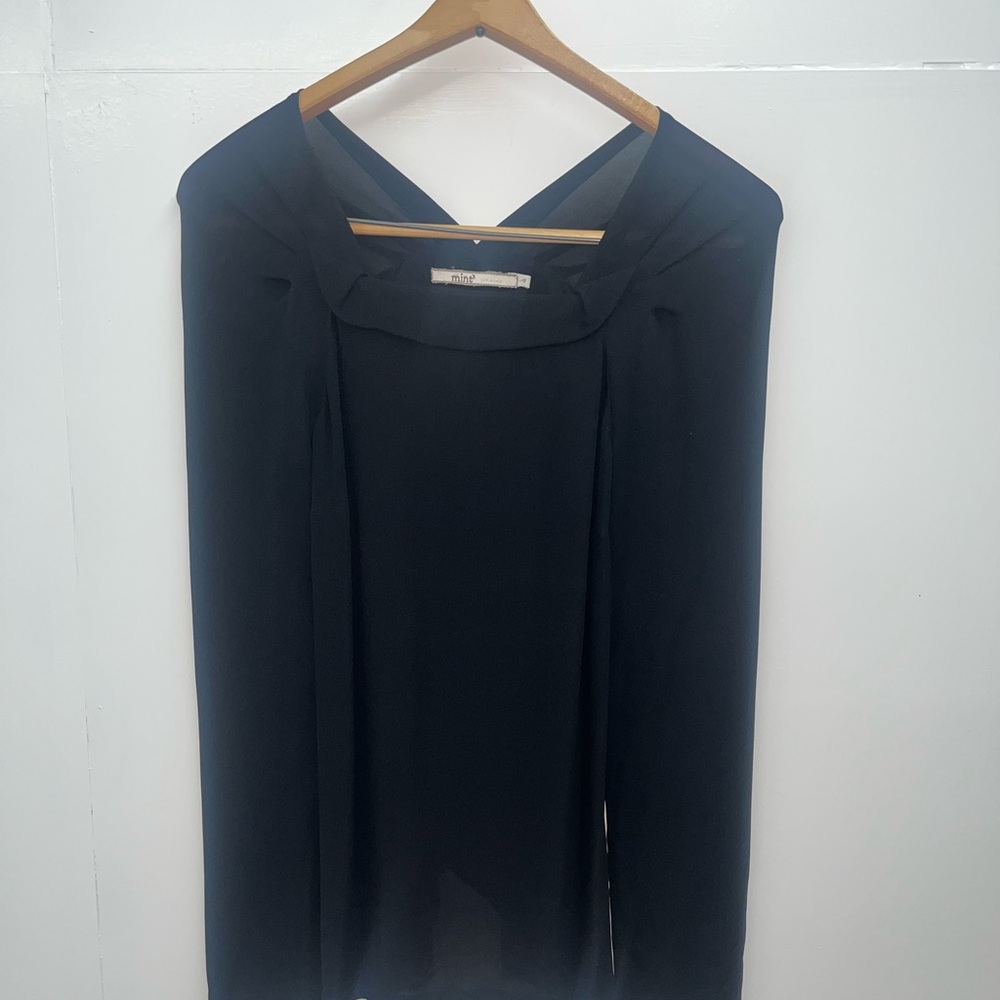 Mint by Jodi Arnold Black Blouse